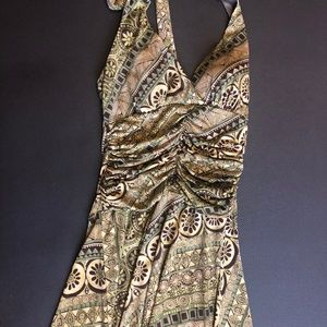 Green Patterned Dress